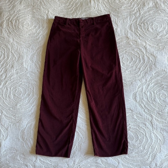 Frank & Eileen - Kinsale Performance Straight Leg Pants - Burgundy - Picture 3 of 14